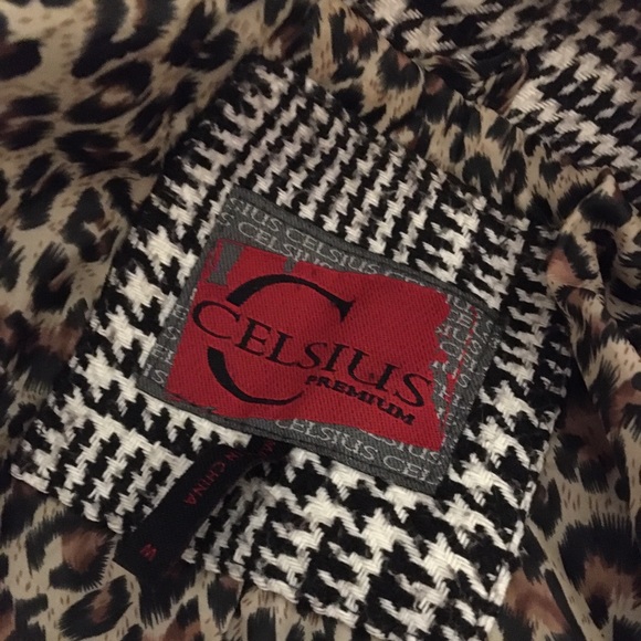 celsius premium herringbone plaid coat - Picture 6 of 8